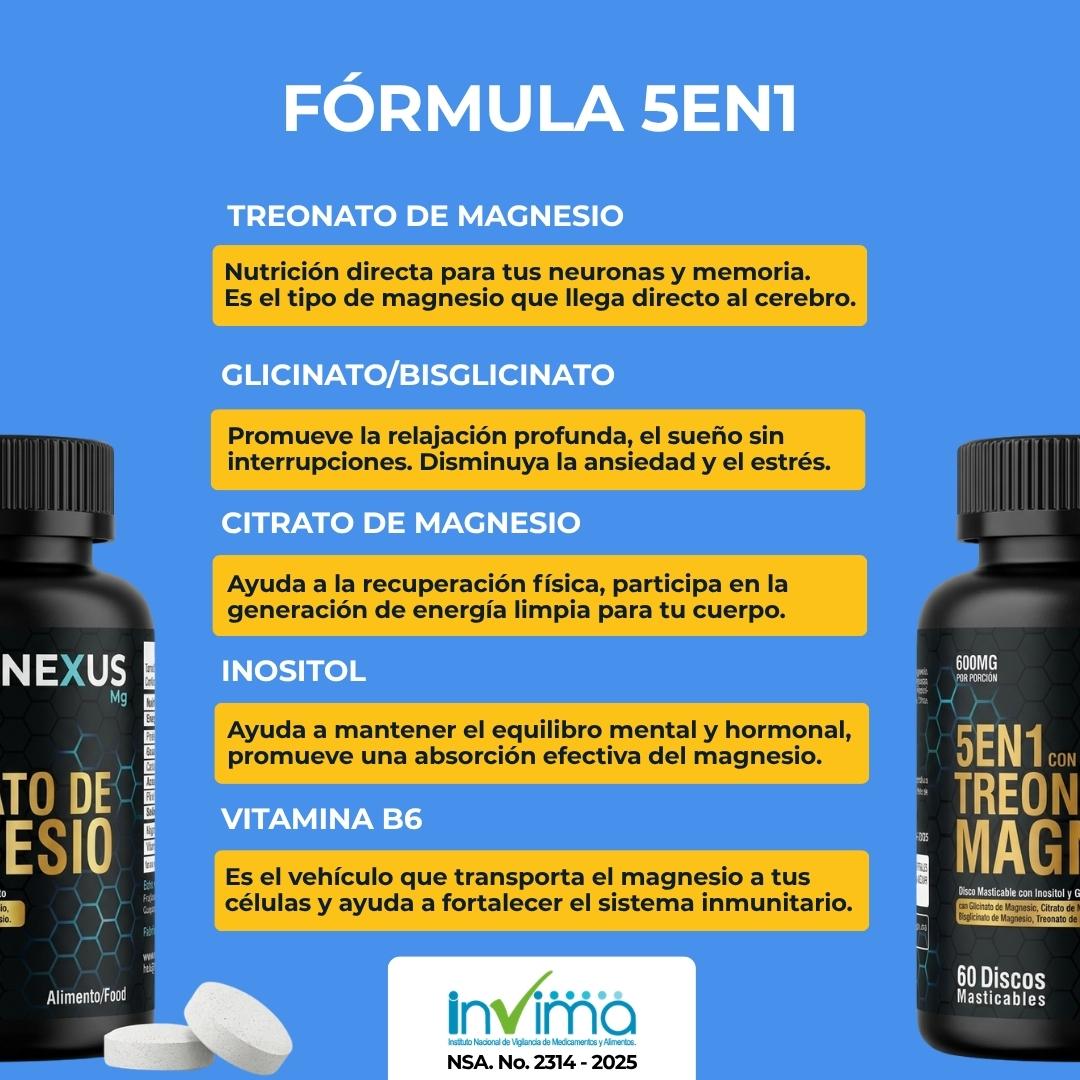Nexus 5en1 | Magnesio Complex + Inositol + Vit B