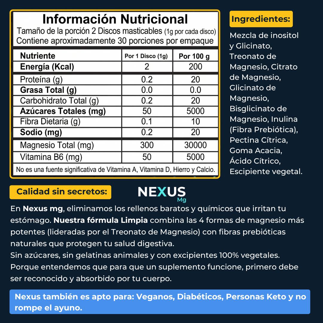 Nexus 5en1 | Magnesio Complex + Inositol + Vit B